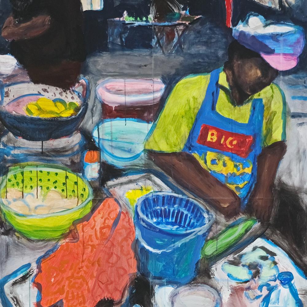 Работа Алексея Костякова «Тайский рынок»